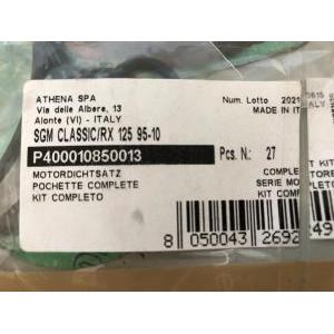 Kit guarnizioni motore athena sgm classic/rx 125 95-10 p00010850013