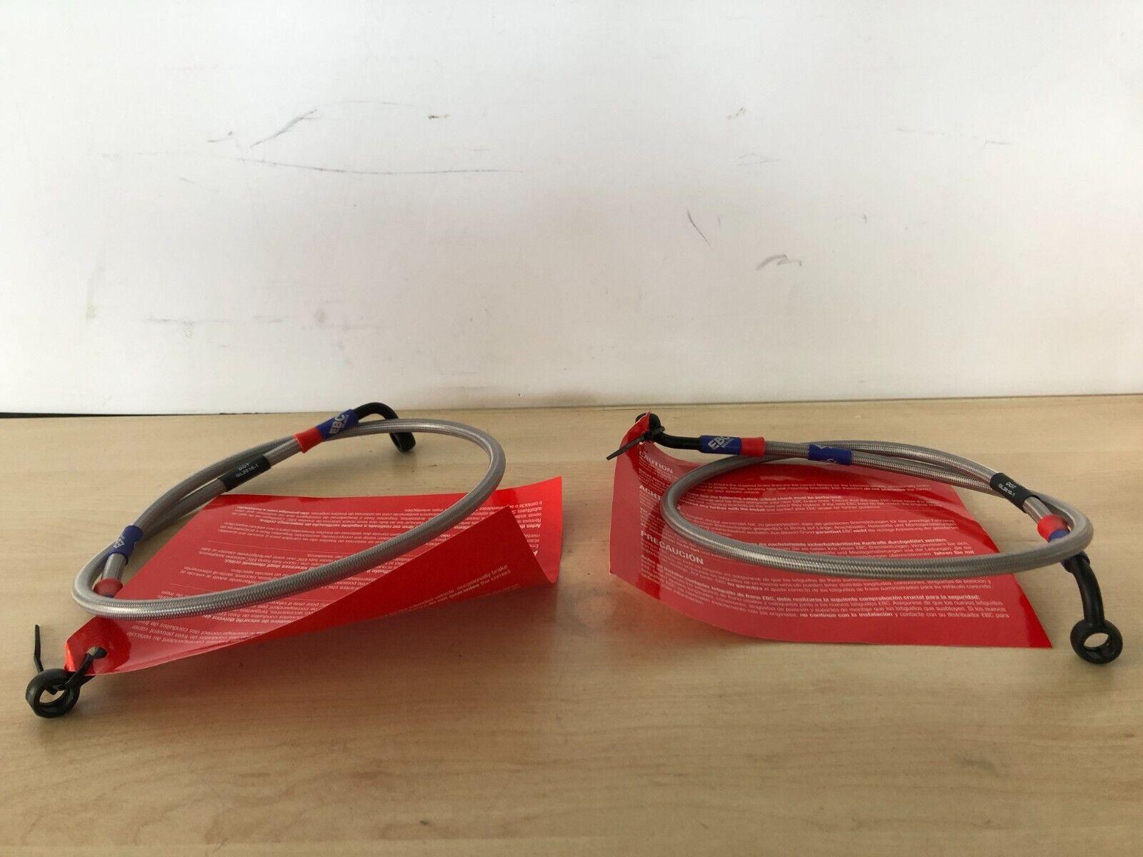 ducati coppia tubi freno anteriore in treccia ebc per ducati monster blm8146-1r - foto 1