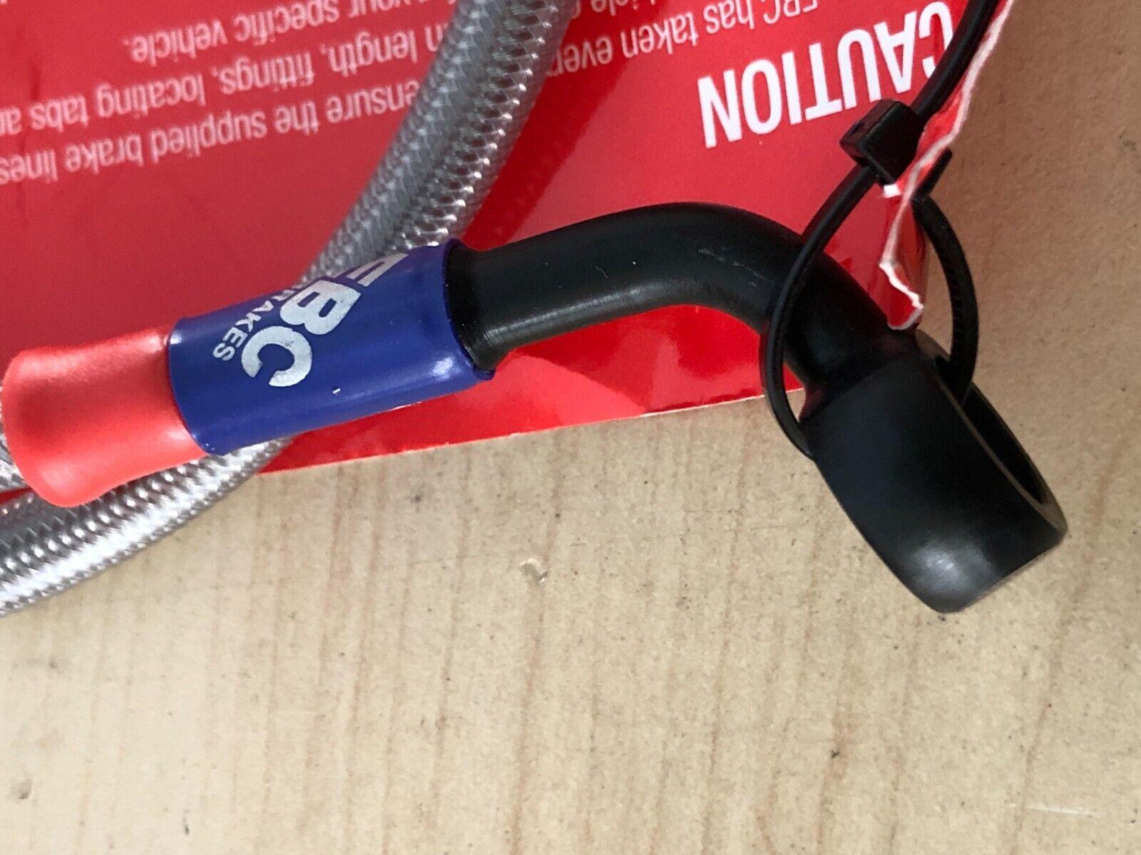 ducati coppia tubi freno anteriore in treccia ebc per ducati monster blm8146-1r - foto 4