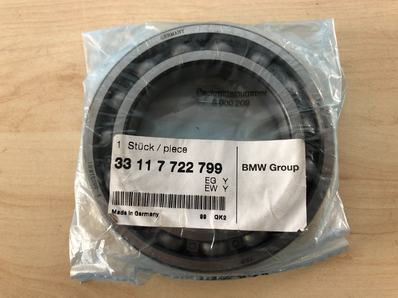 bmw cuscinetto a sfere a scanalature originale bmw 33117722799 - foto 1