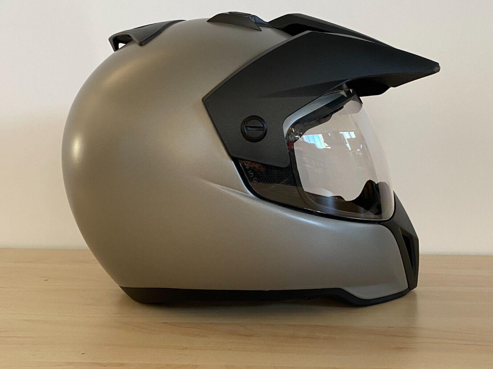bmw casco enduro grigio chiaro opaco originale bmw tg 61/62 cod. 76317724314 - foto 2