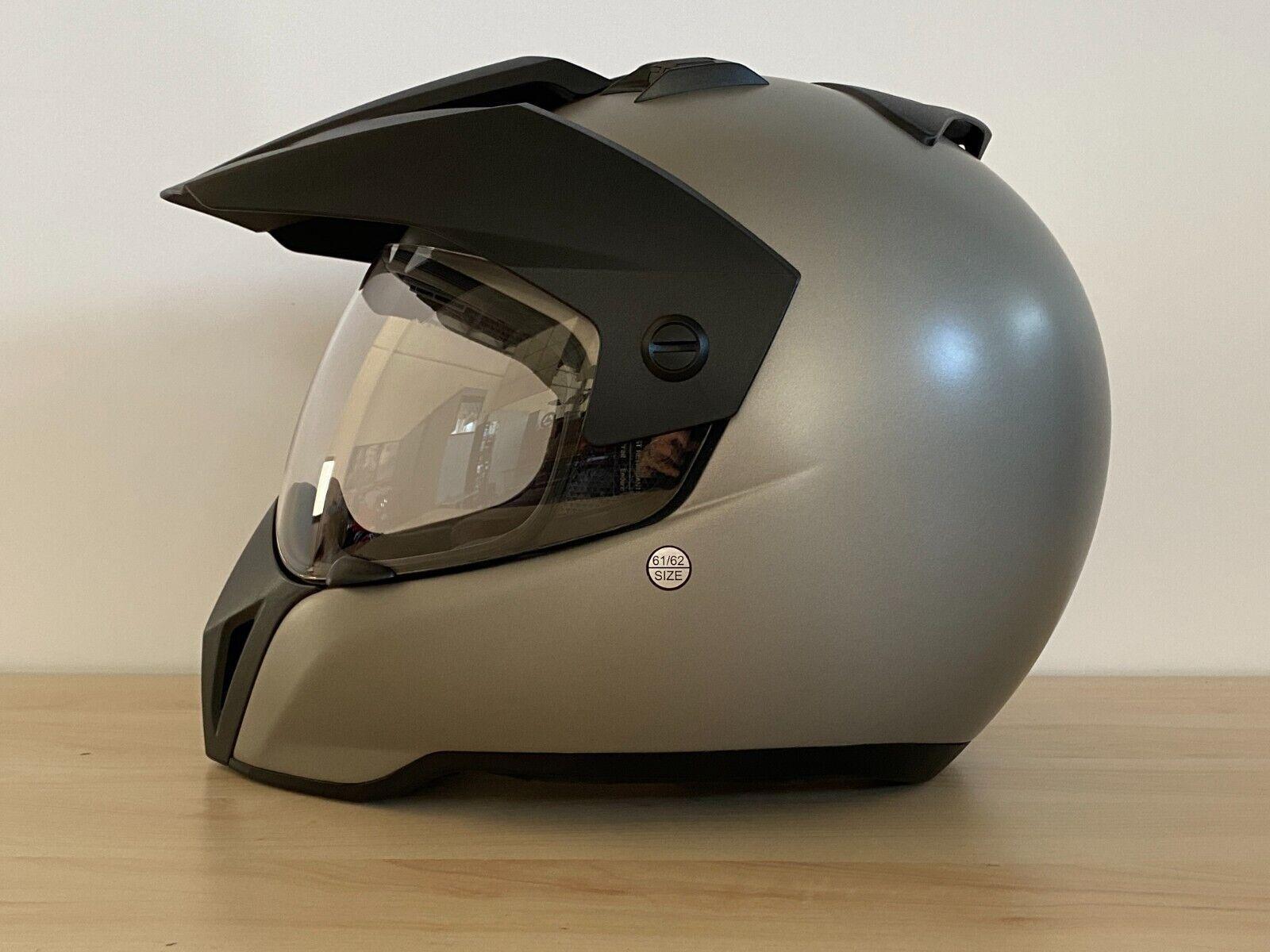 bmw casco enduro grigio chiaro opaco originale bmw tg 61/62 cod. 76317724314 - foto 3