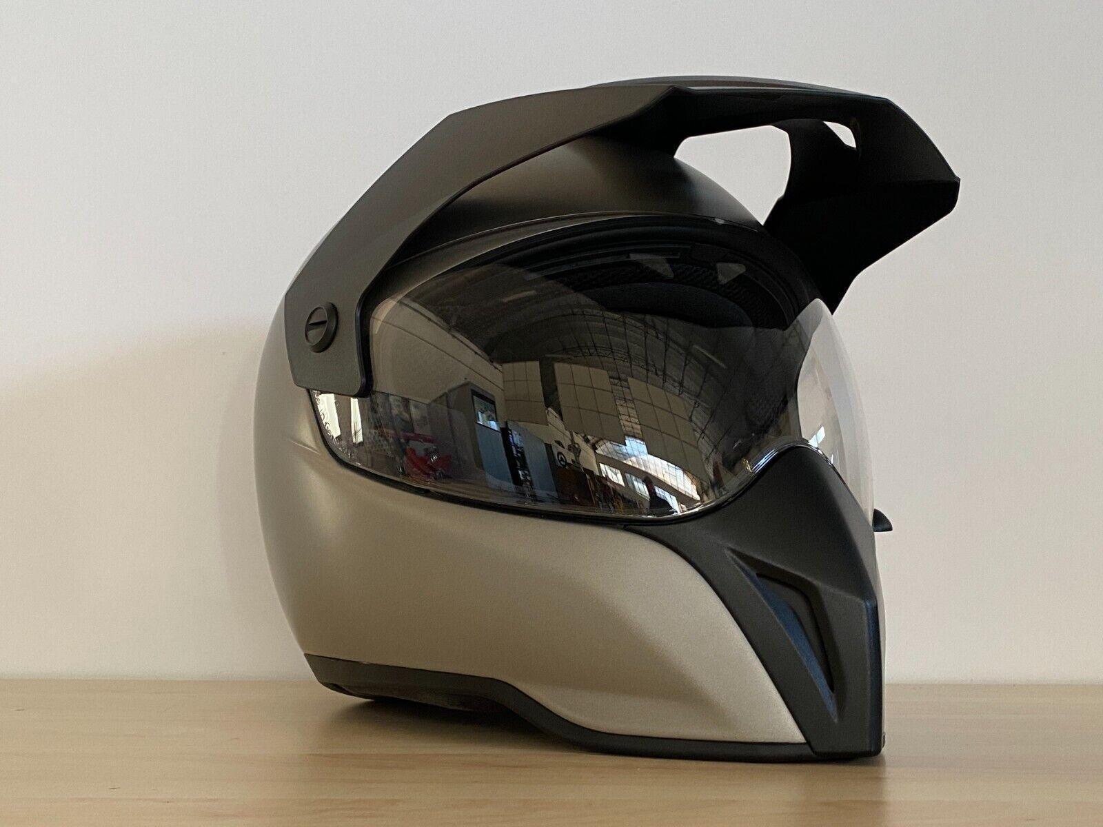 bmw casco enduro grigio chiaro opaco originale bmw tg 61/62 cod. 76317724314 - foto 5