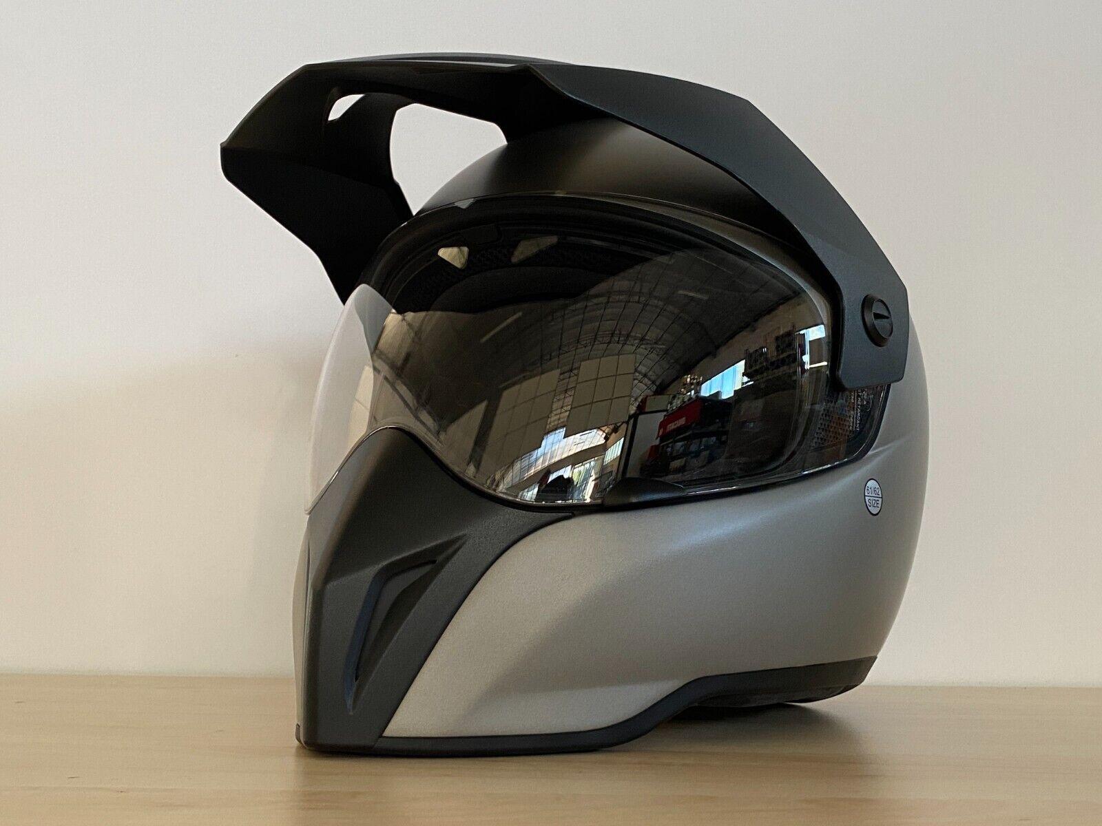 bmw casco enduro grigio chiaro opaco originale bmw tg 61/62 cod. 76317724314 - foto 6