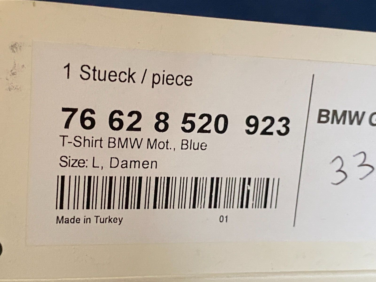 bmw t-shirt blu donna originale bmw tg l - foto 5