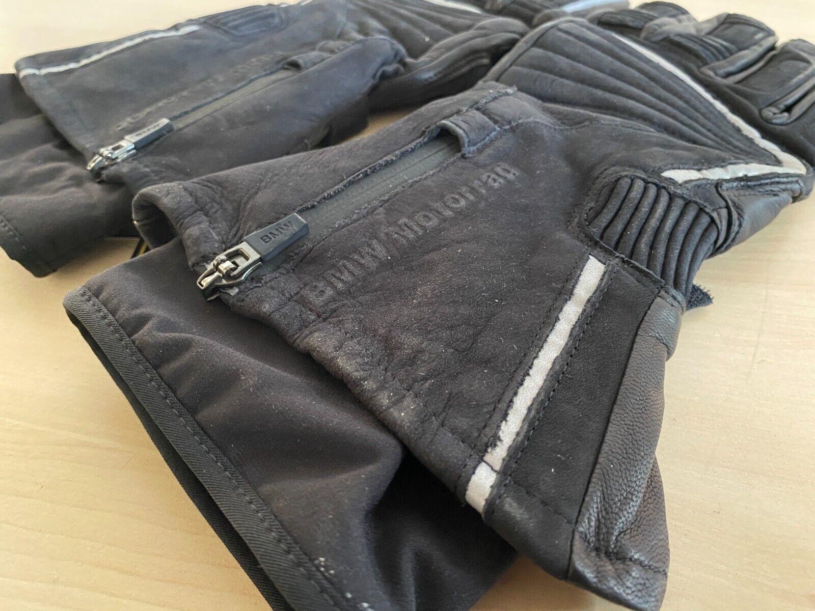 bmw guanti da moto neri in pelle e goretex originali bmw tg 11-11/2 cod. 76218520843 - foto 3
