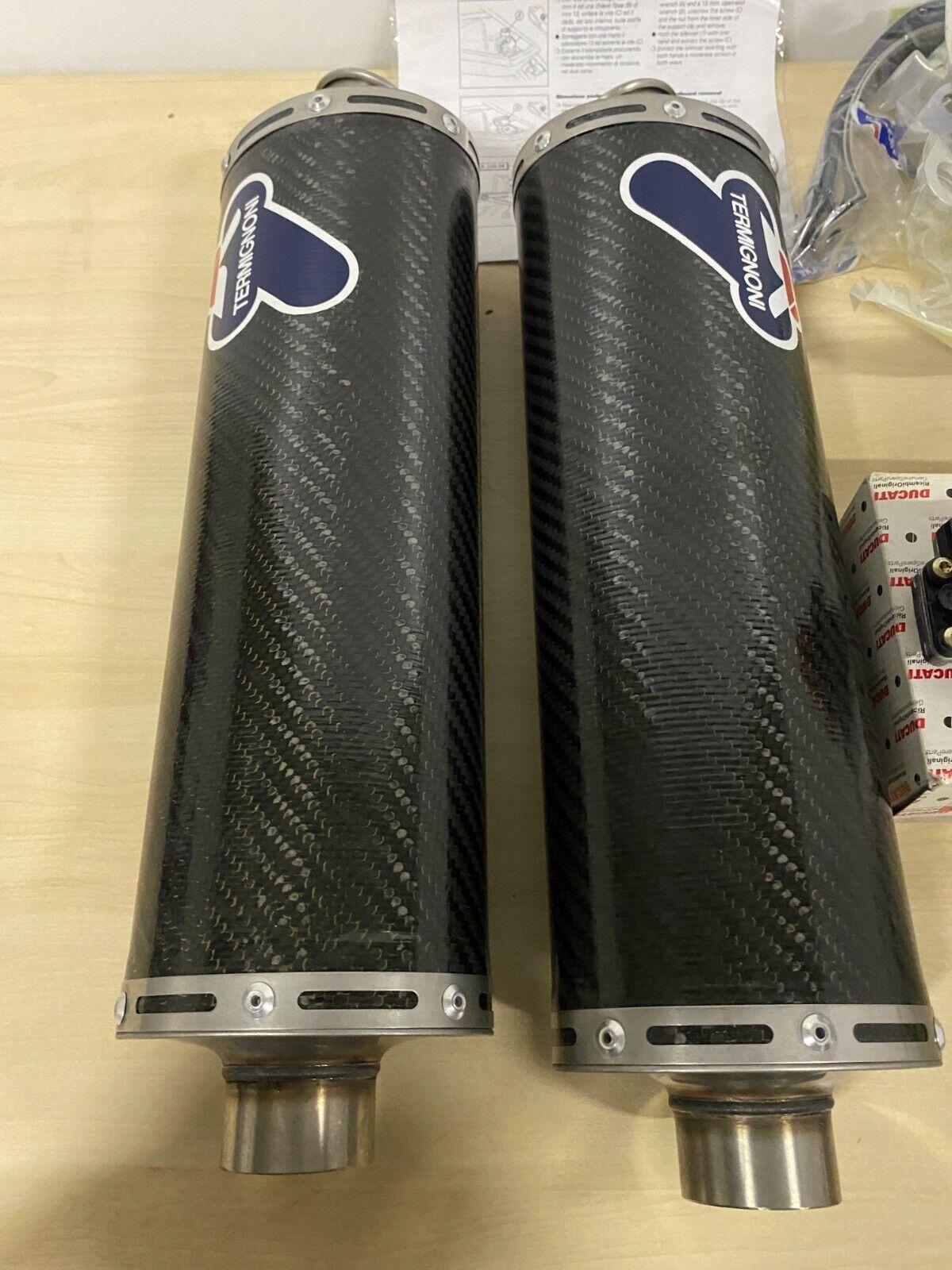 ducati kit scarico completo in carbonio ducati performance per monster s4  96412400b - foto 2