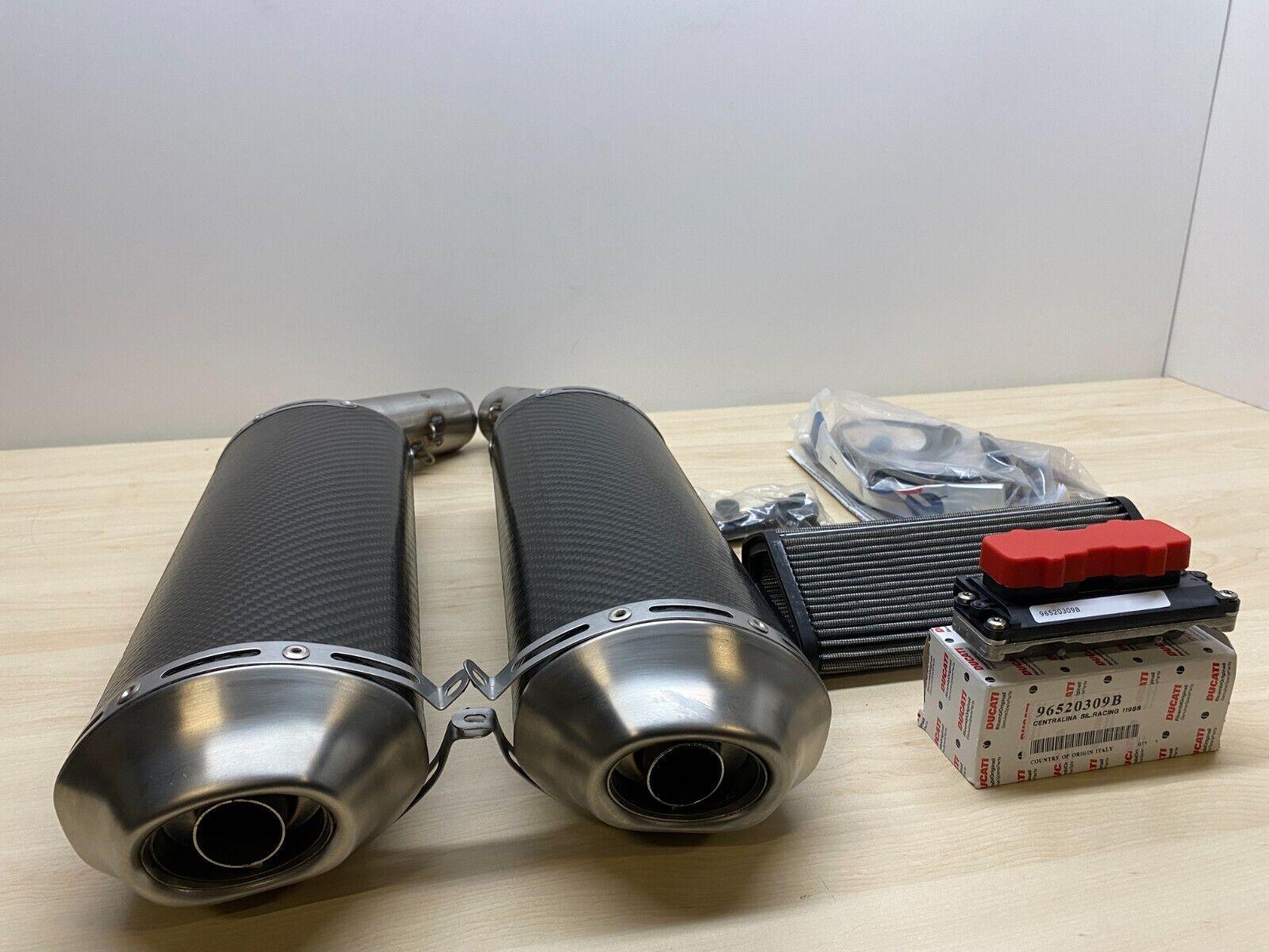 ducati kit silenziatori racing carbonio ducati performance du 1198s 96454209b - foto 1