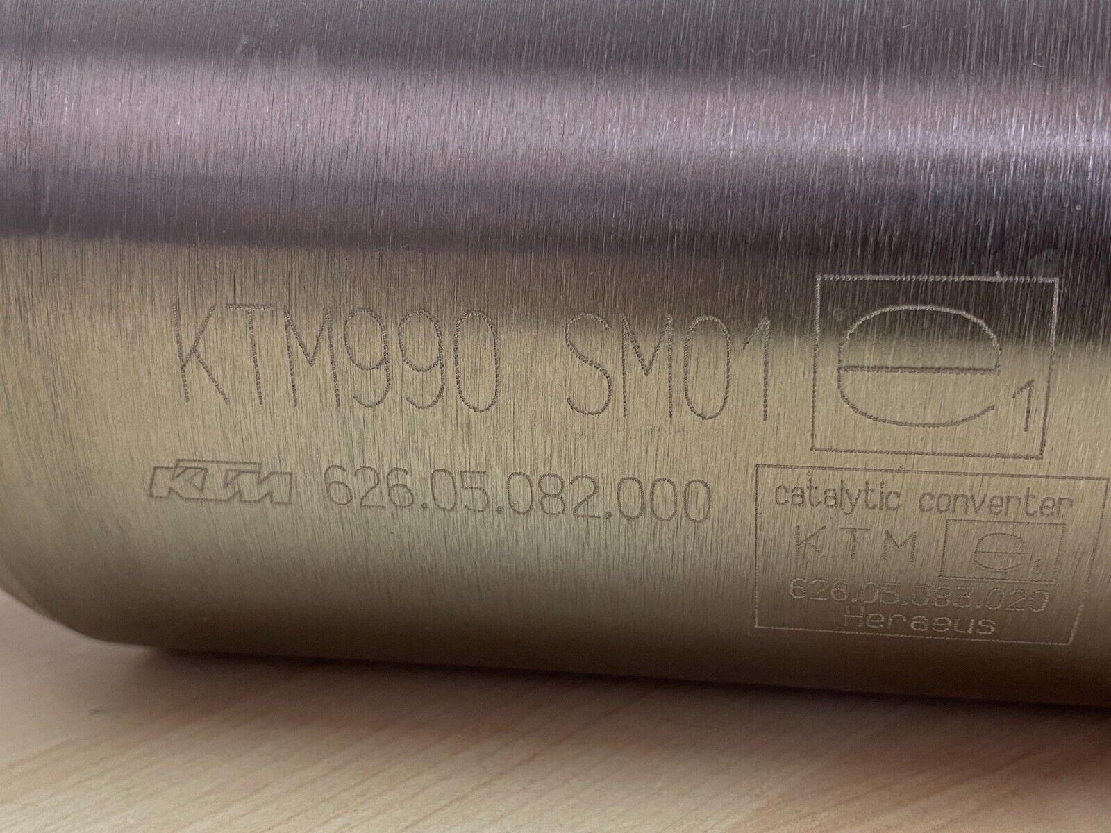 ktm coppia silenziatori in acciaio inox omologati ktm 990  62605082000 - foto 5