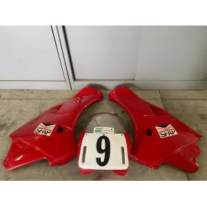 Carena vetroresina rossa dx sx e cupolino pista per  851 888
