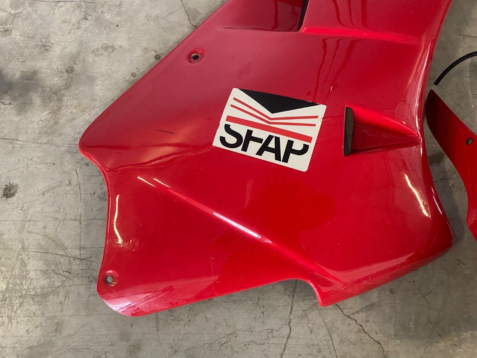 ducati carena vetroresina rossa dx sx e cupolino pista per ducati 851 888 - foto 2