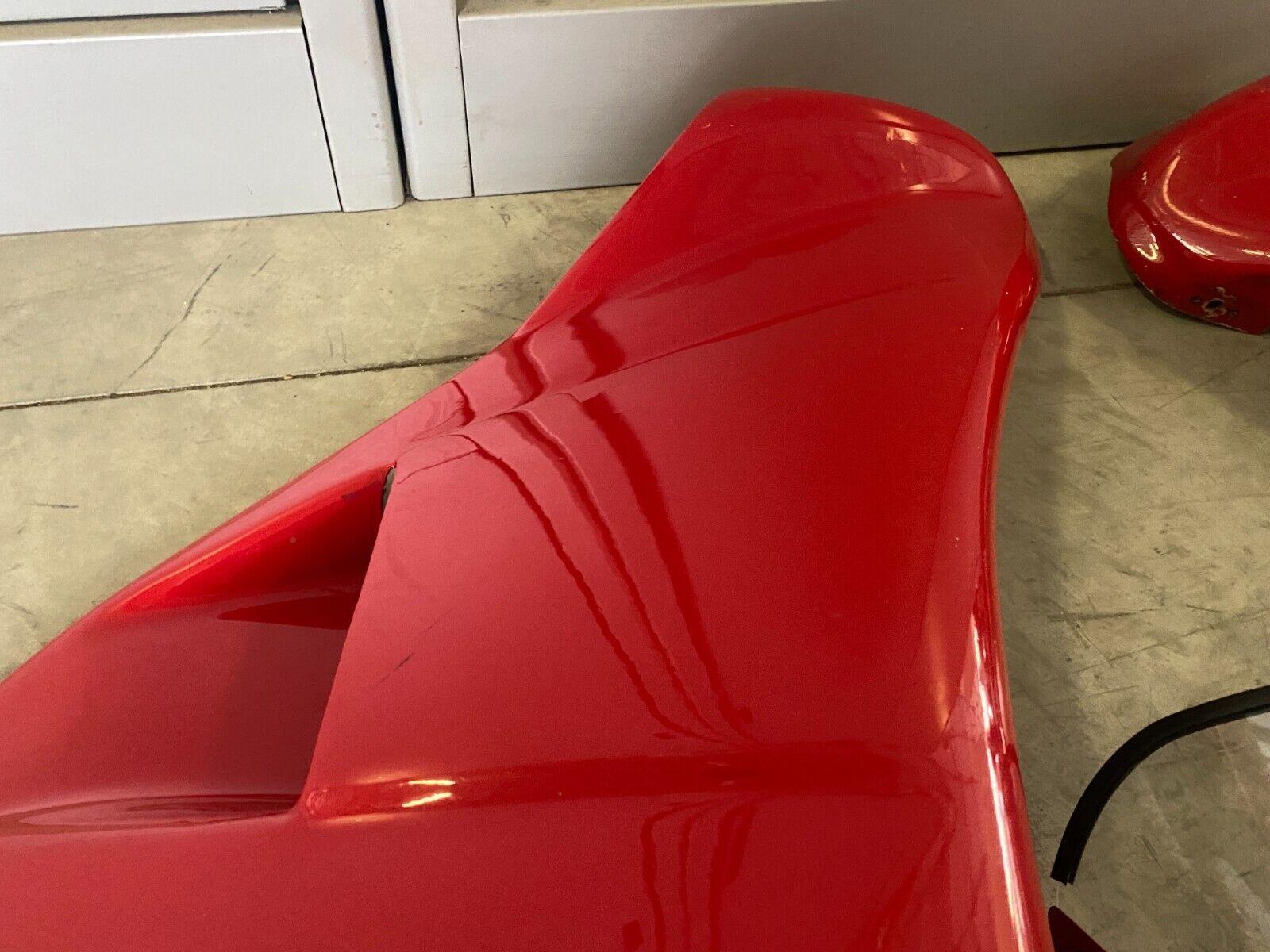 ducati carena vetroresina rossa dx sx e cupolino pista per ducati 851 888 - foto 3