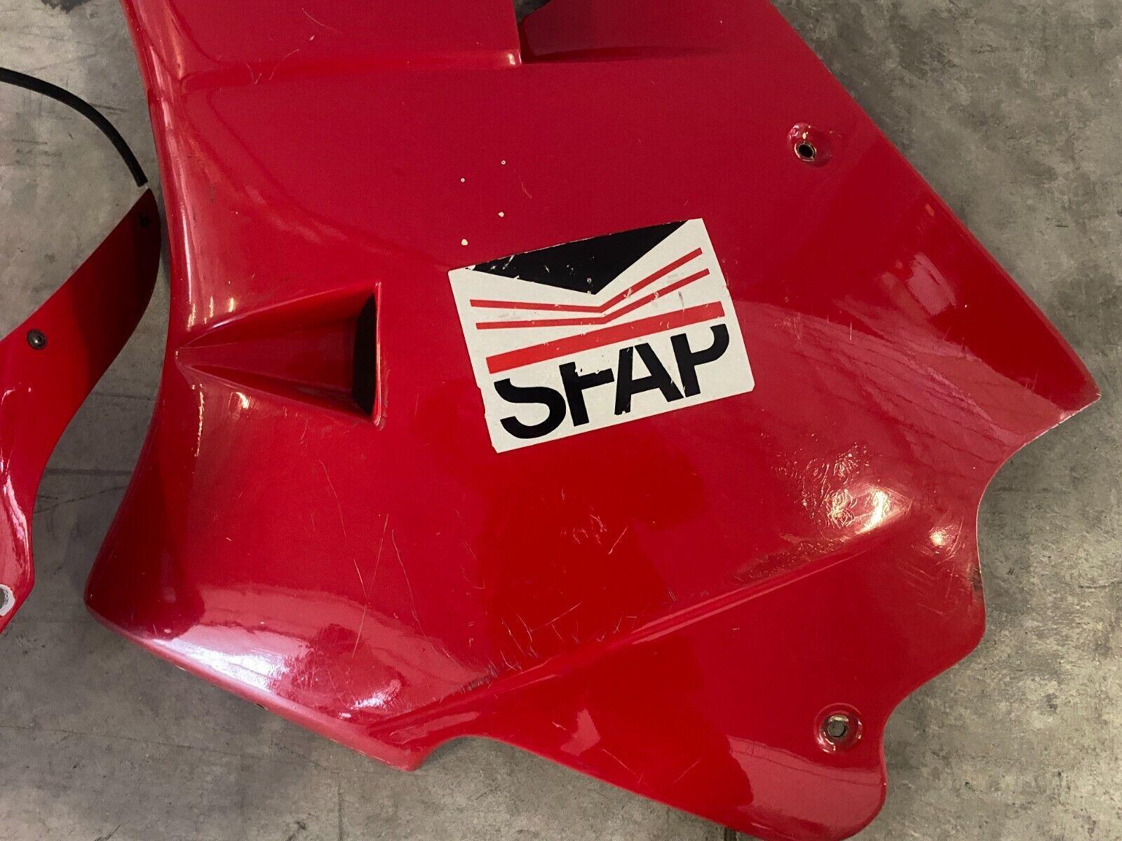 ducati carena vetroresina rossa dx sx e cupolino pista per ducati 851 888 - foto 4