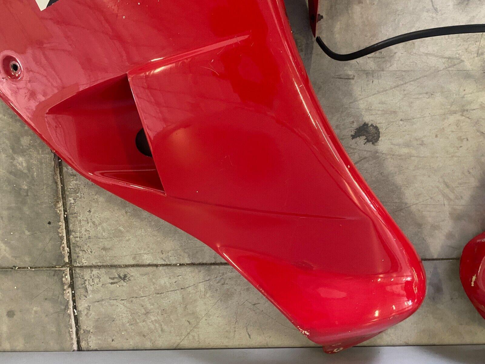 ducati carena vetroresina rossa dx sx e cupolino pista per ducati 851 888 - foto 5