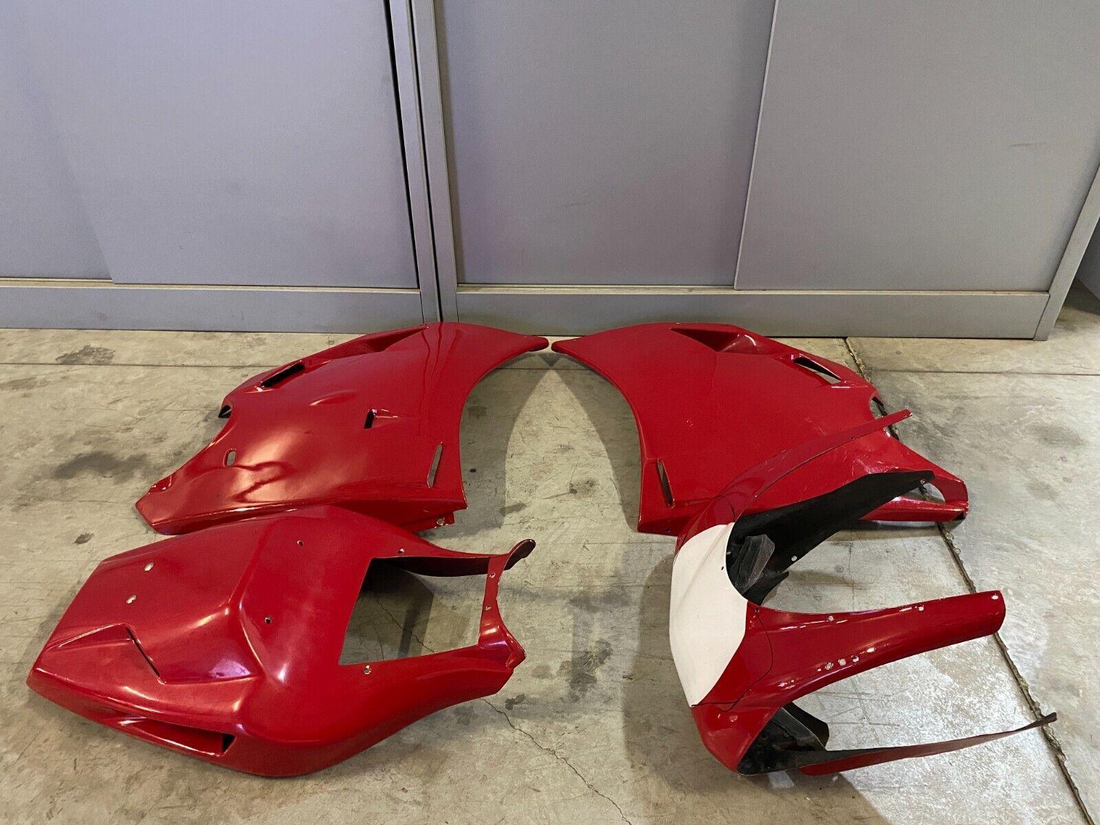 ducati carena racing rossa completa in vetroresina ducati 748 916 996 pista - foto 1