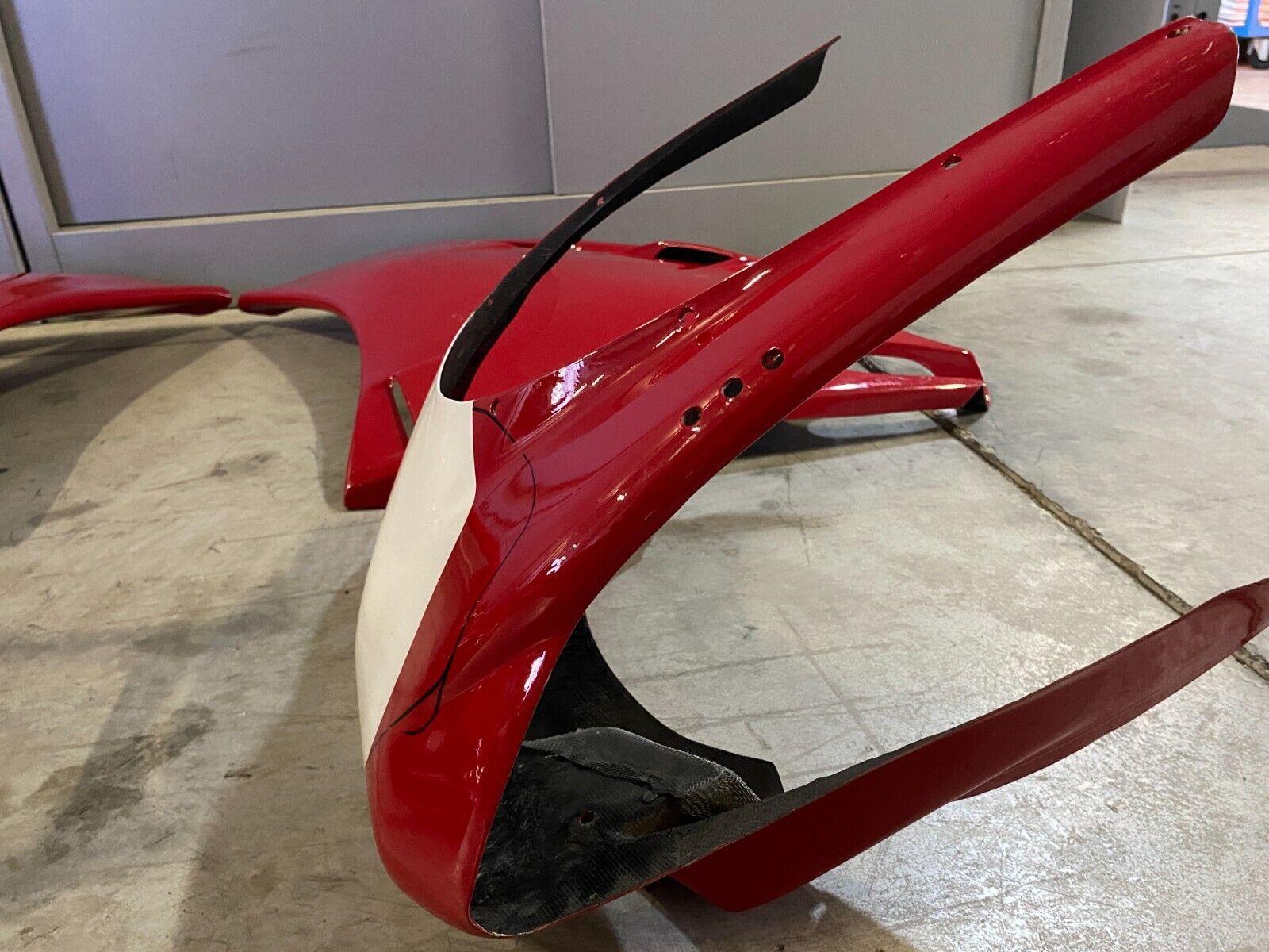 ducati carena racing rossa completa in vetroresina ducati 748 916 996 pista - foto 5