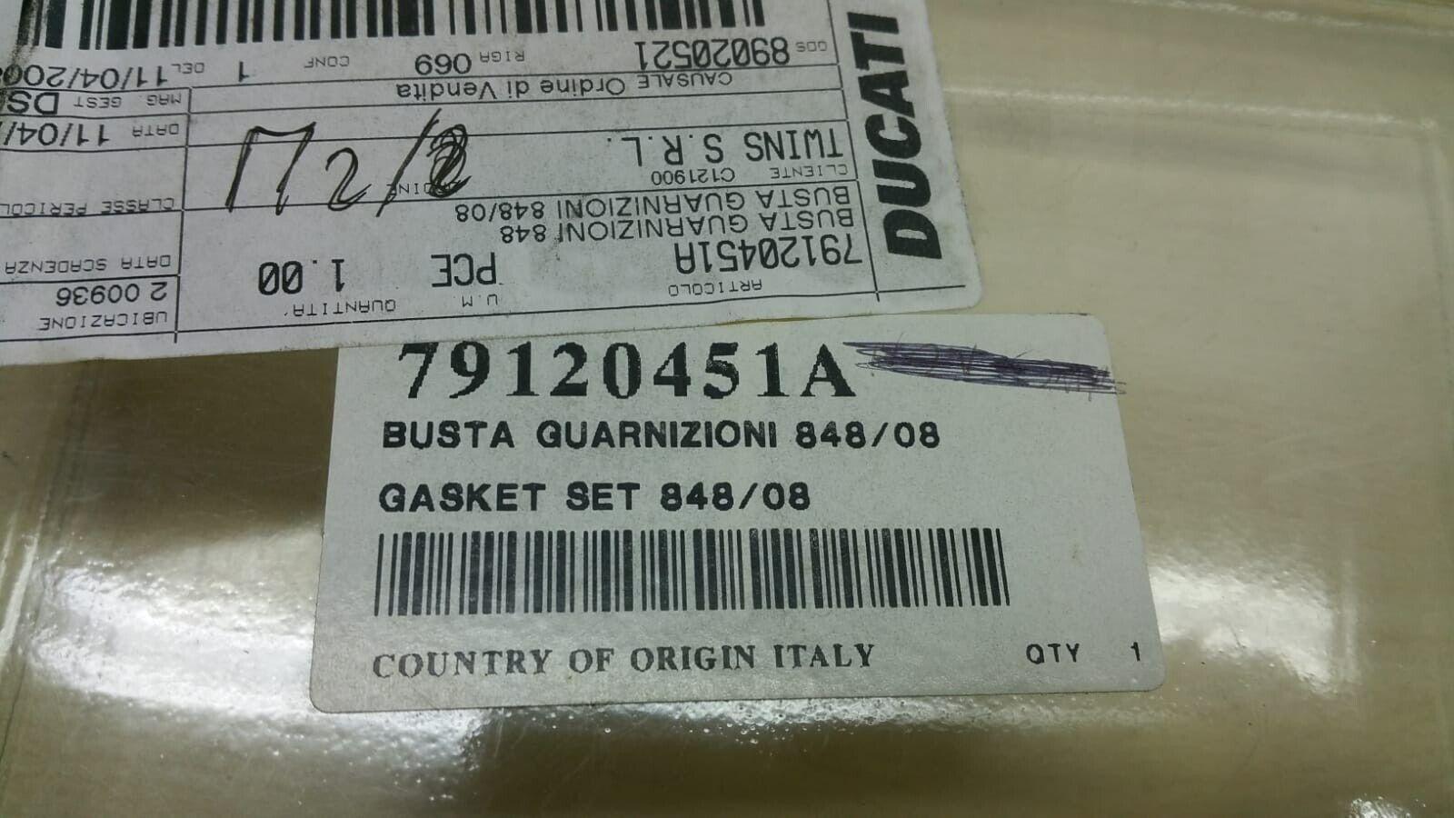 ducati kit busta guarnizioni motore originale ducati 848 2008  79120451a - foto 3