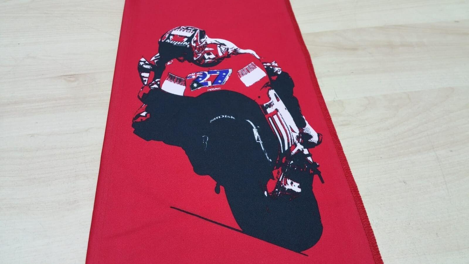 ducati sciarpa rossa originale desmosedici stoner ducati campioni del mondo 2007 - foto 4