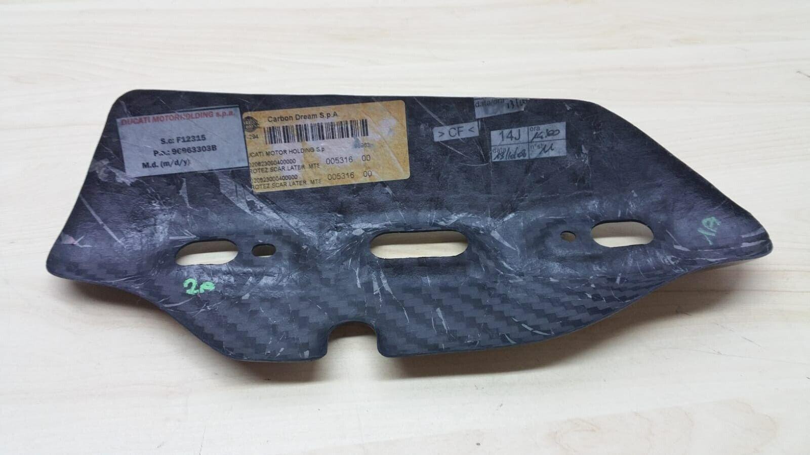 ducati protezione scarico laterale carbonio ducati multistrada 1000 1100  96963303b - foto 2