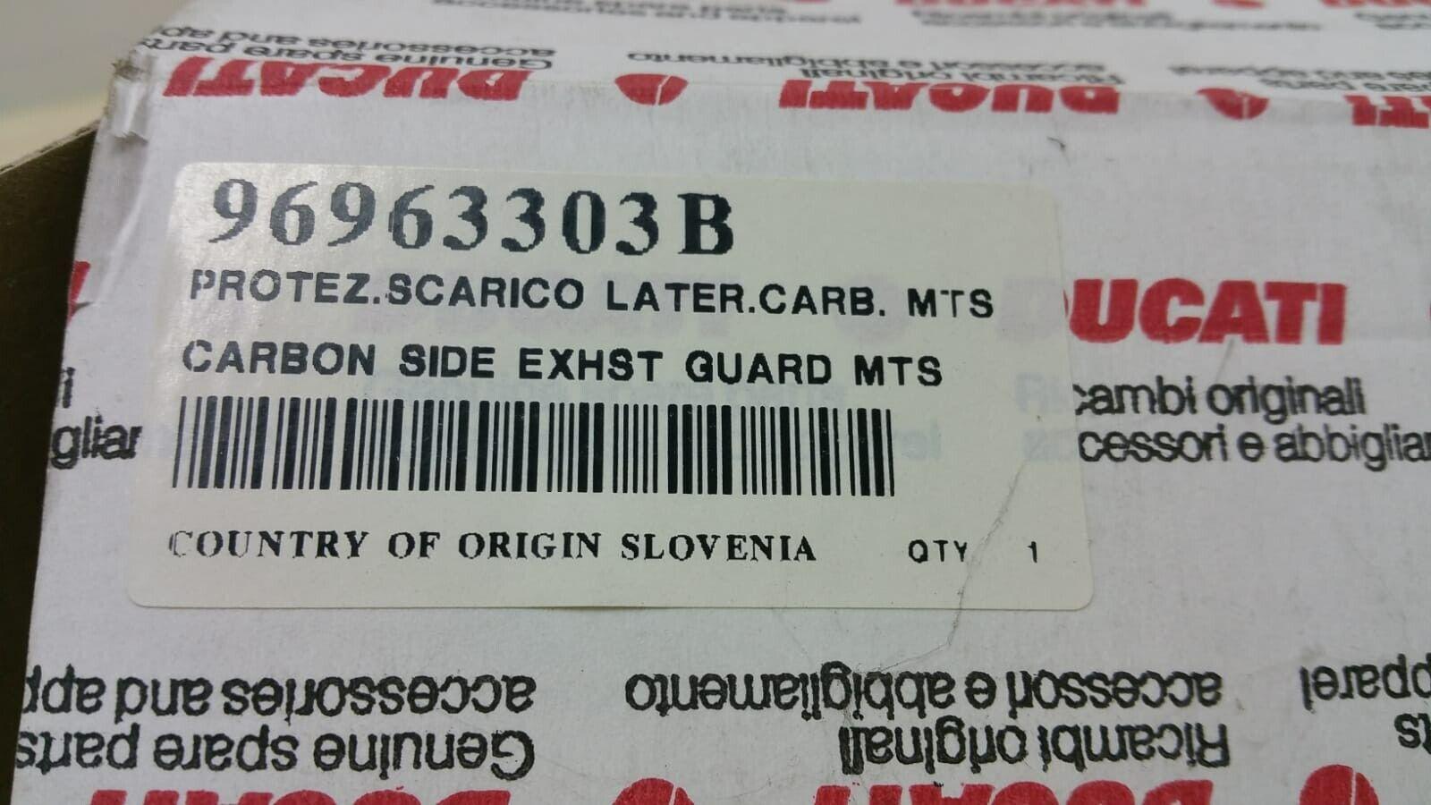 ducati protezione scarico laterale carbonio ducati multistrada 1000 1100  96963303b - foto 5