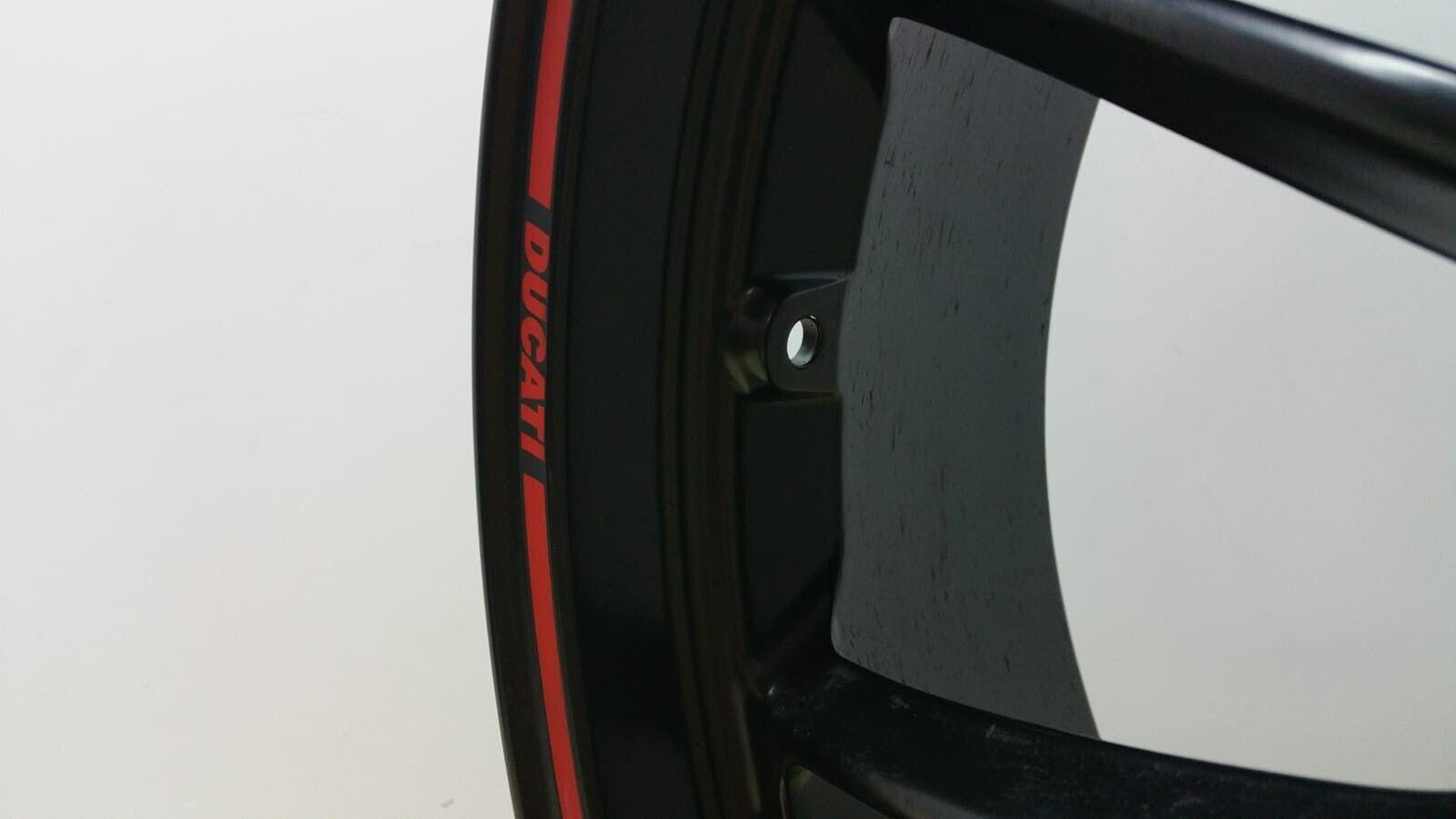 ducati cerchio posteriore 17 nero in alluminio originale ducati ã 74 (3) - foto 6
