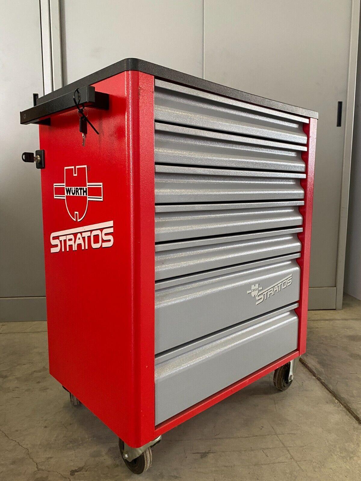  carrello officina portautensili rosso originale wã¼rth completo attrezzi cod. 1 - foto 2