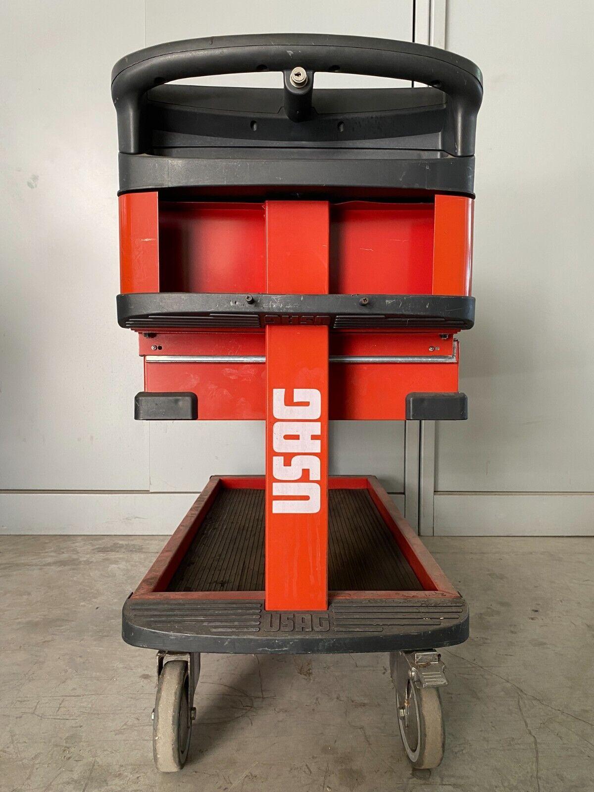  carrello officina portautensili rosso originale usag privo di attrezzi  4 - foto 3