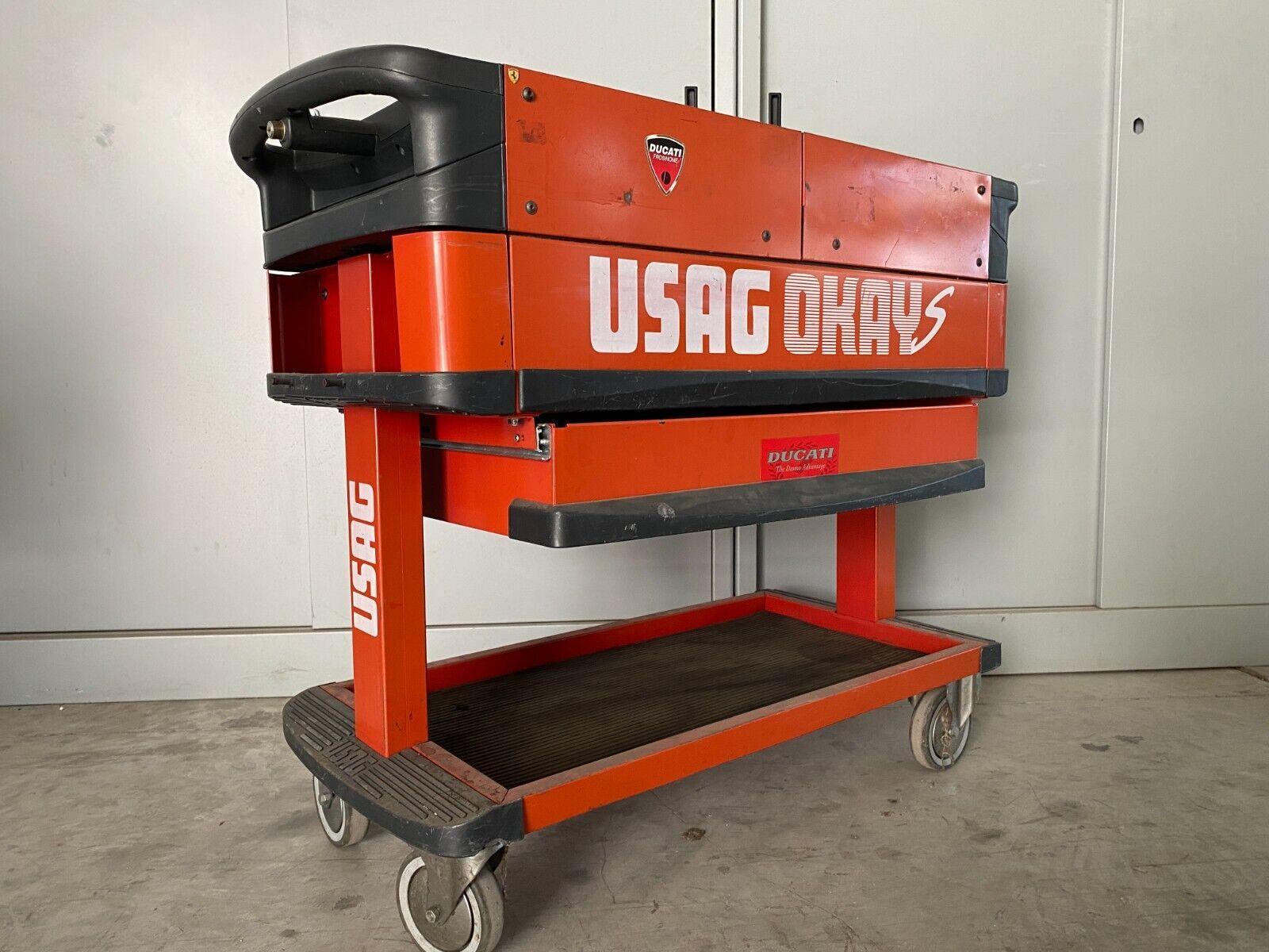  carrello officina portautensili rosso originale usag privo di attrezzi  4 - foto 4