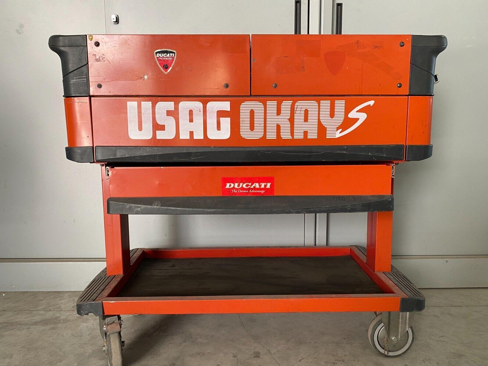  carrello officina portautensili rosso originale usag privo di attrezzi  4 - foto 5