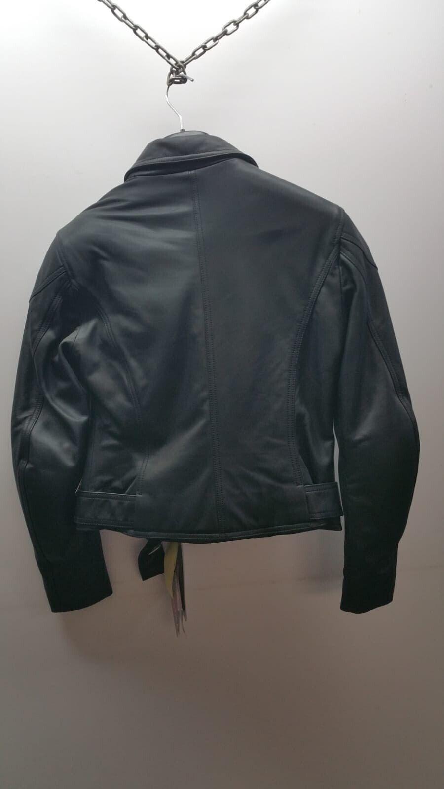 alpinestars giubbotto vintage pelle nera stella originale alpinestrars tg. m cod. 31122410 - foto 2