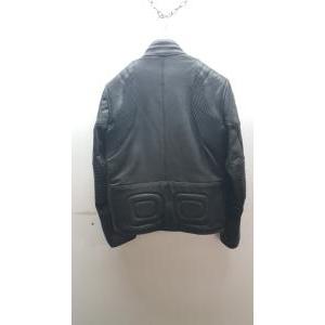 Giubbotto da moto in pelle  vintage lather jacket black cod. b073a180l09