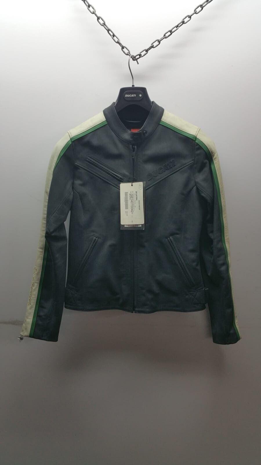  giubbotto vintage panigale donna pelle nero ghiaccio tg. 44  9814070042 - foto 1