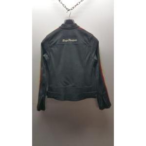 Giubbotto vintage panigale donna pelle nero ghiaccio tg. 44  9814070042