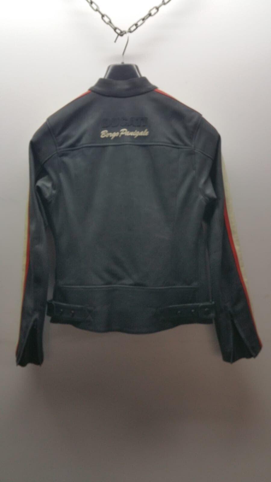  giubbotto vintage panigale donna pelle nero ghiaccio tg. 44  9814070042 - foto 2