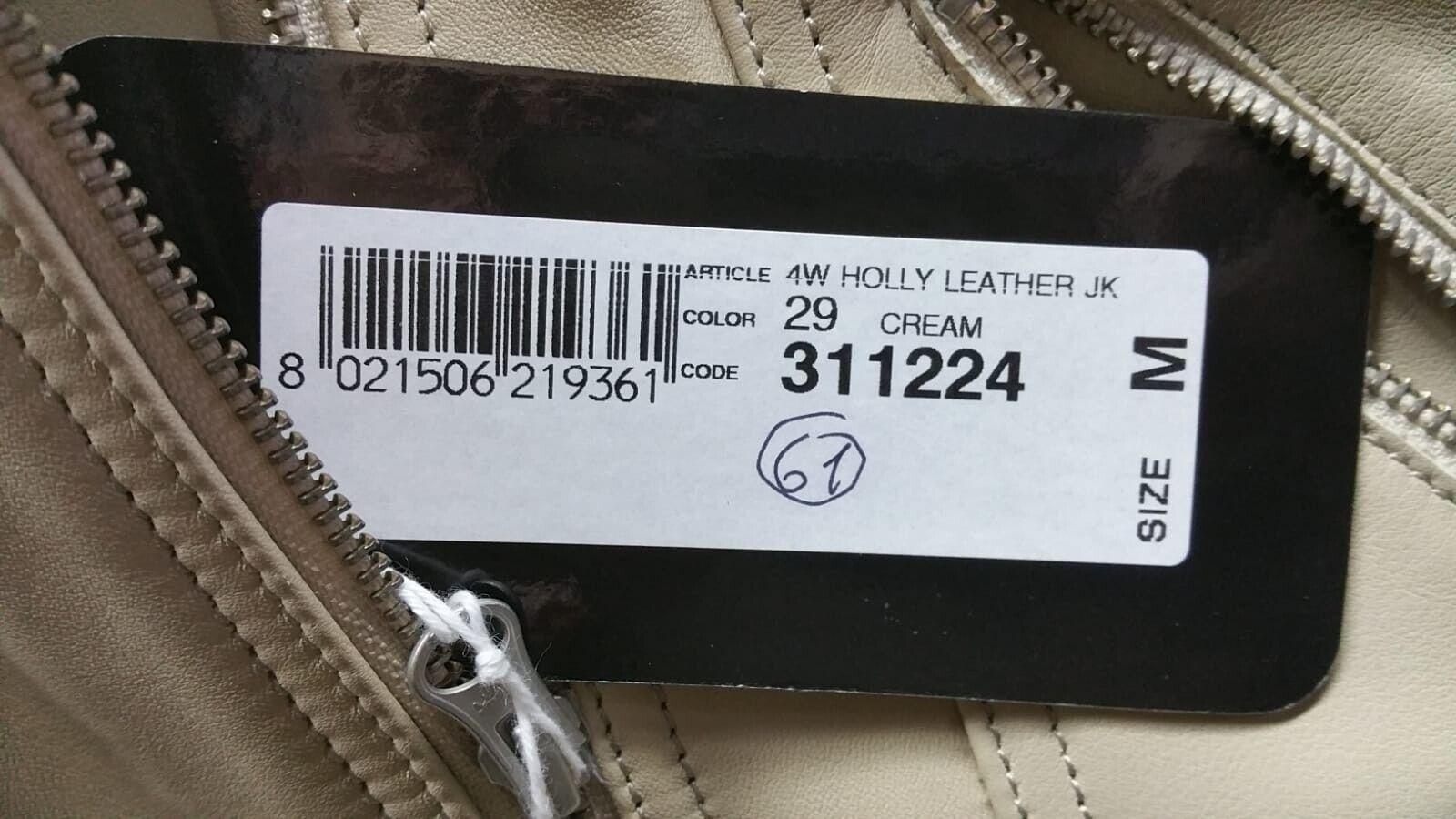 alpinestars giubbotto donna vintage alpinestars 4w holly leather crema tg. m cod. 311224 - foto 3