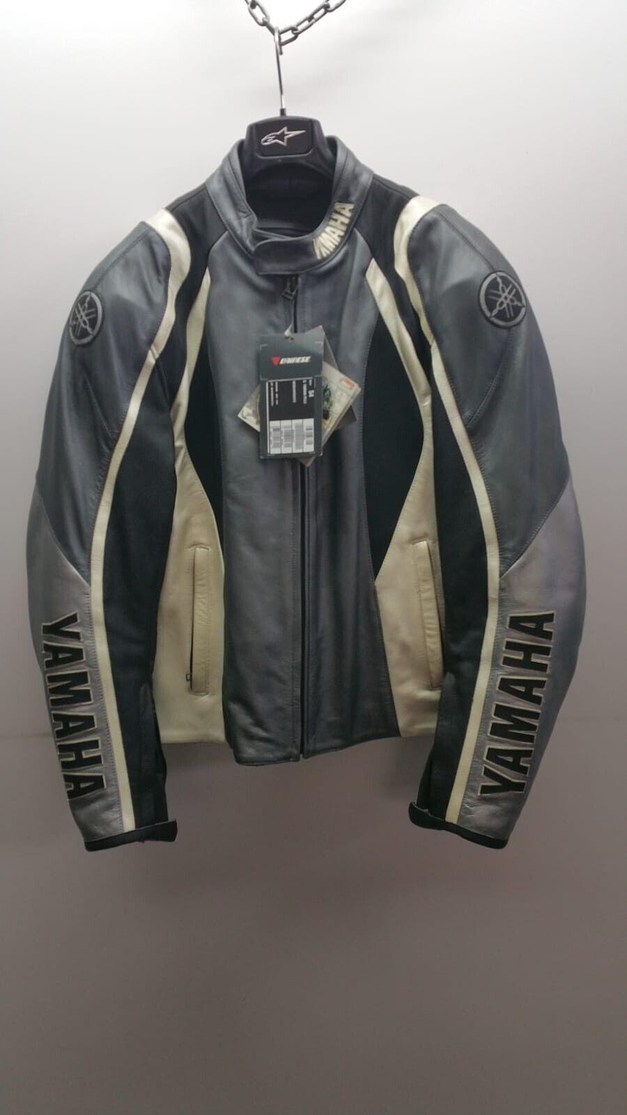 yamaha giubbotto vintage originale yamaha in pelle nero antracite cod rs34006154ba - foto 1