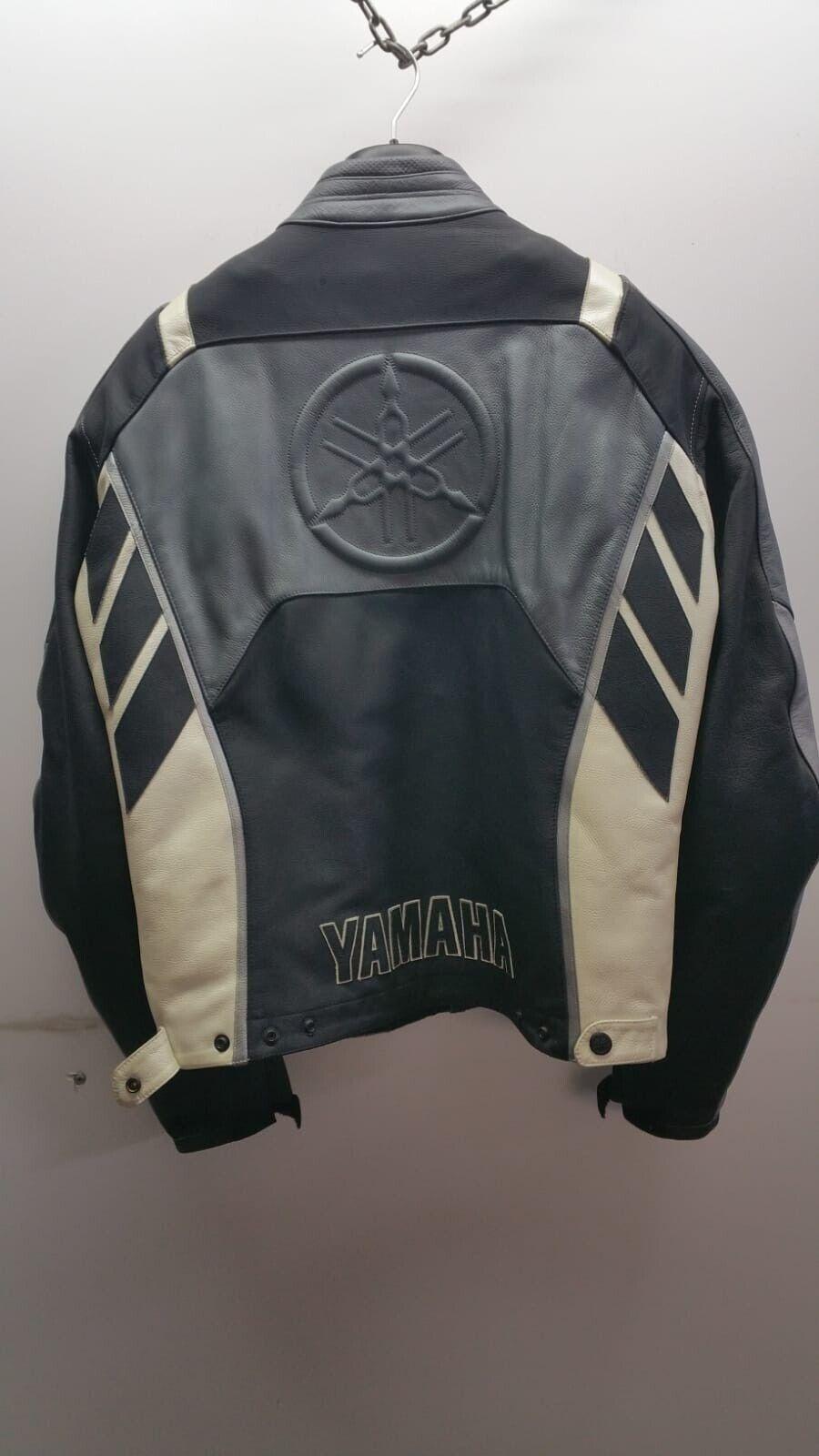 yamaha giubbotto vintage originale yamaha in pelle nero antracite cod rs34006154ba - foto 2