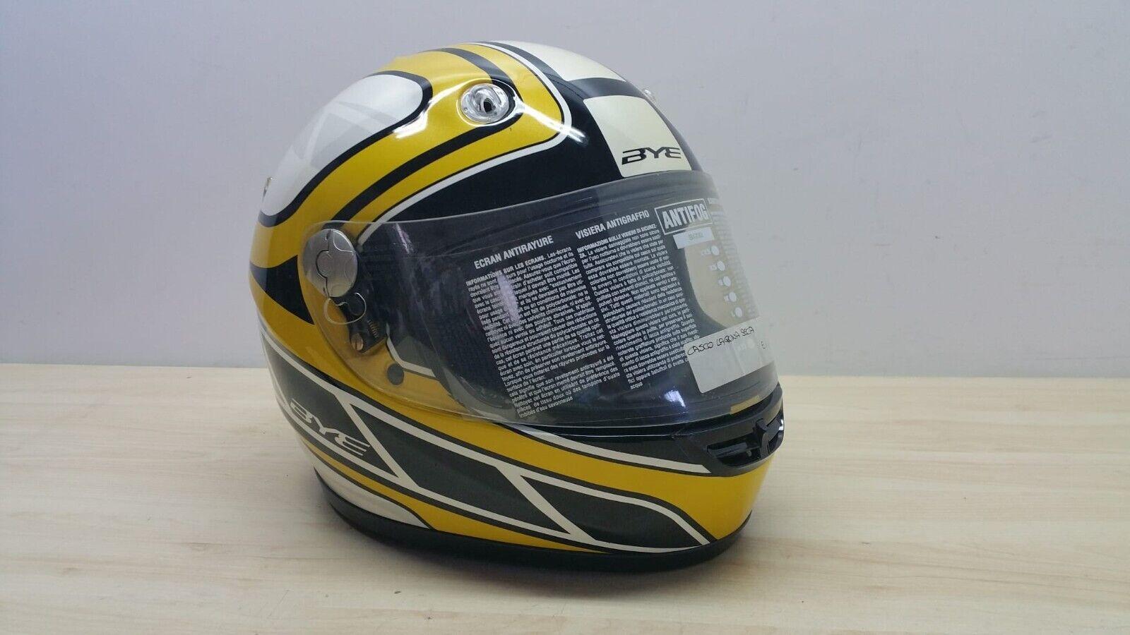 bye helmet casco integrale da moto laguna seca bye helmets giallo nero tg. xl *2 - foto 1