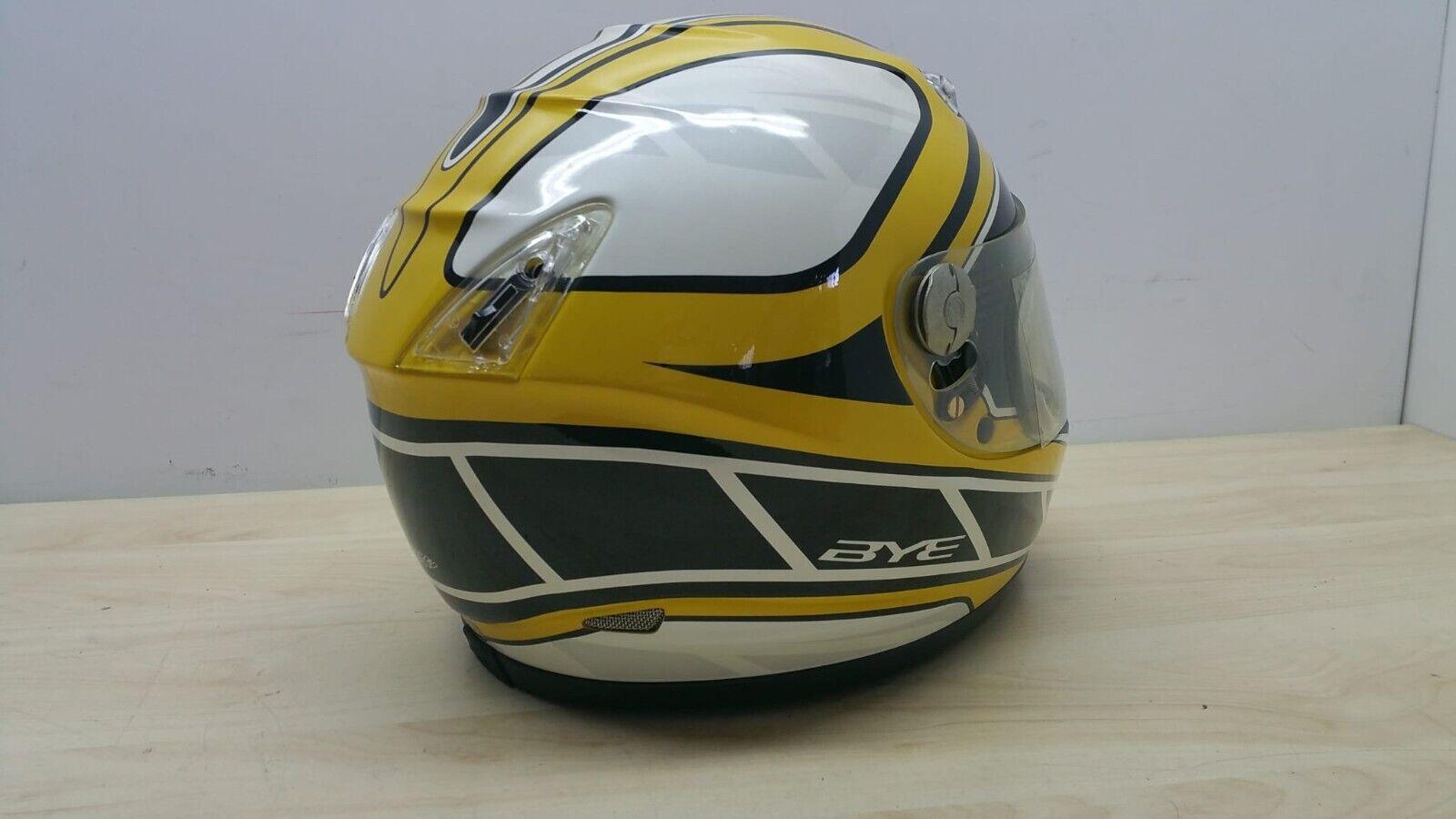 bye helmet casco integrale da moto laguna seca bye helmets giallo nero tg. xl *2 - foto 2