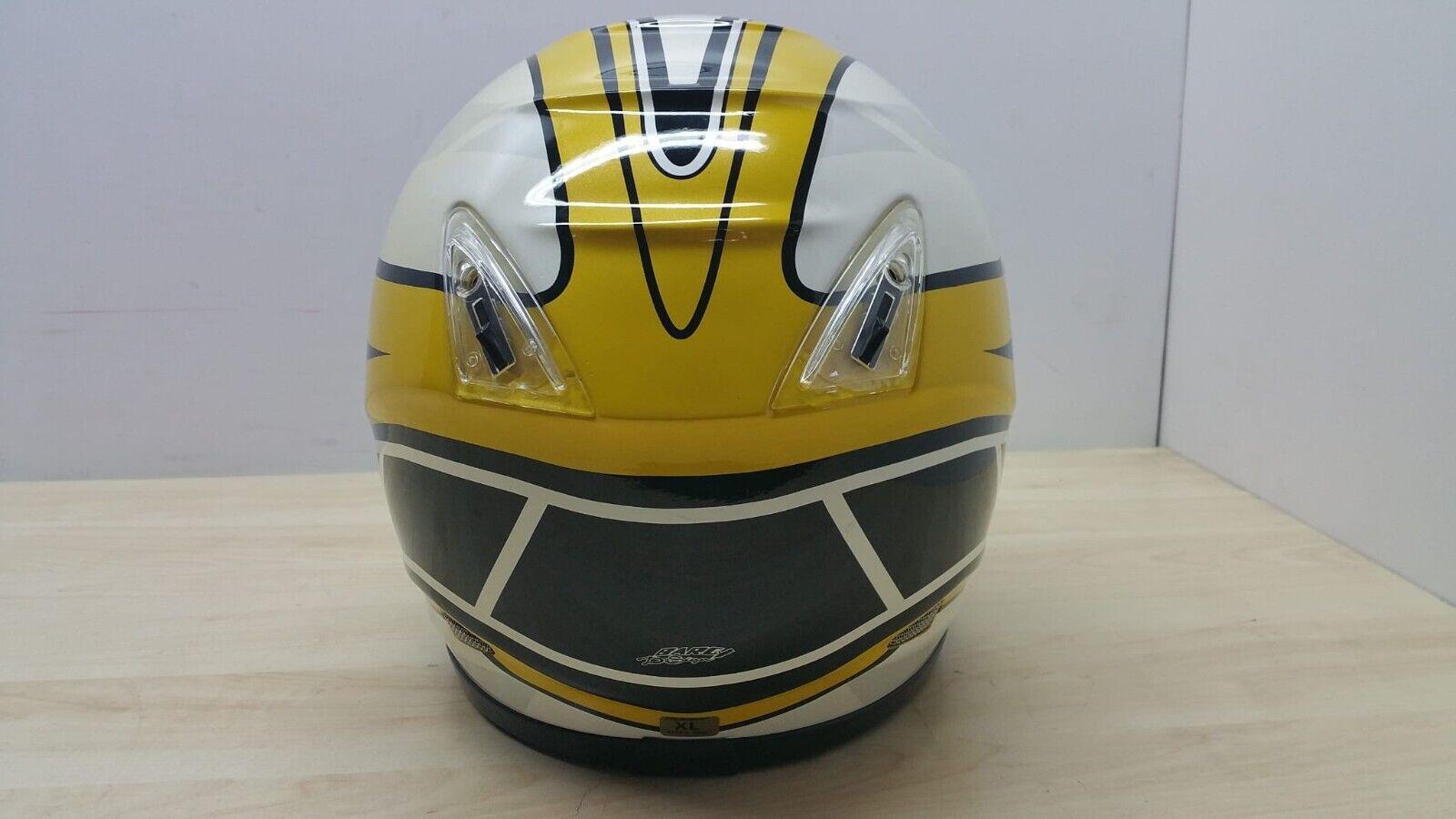 bye helmet casco integrale da moto laguna seca bye helmets giallo nero tg. xl *2 - foto 3