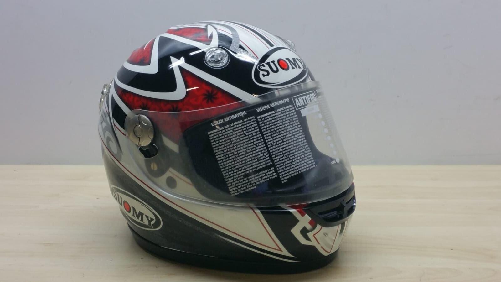 suomy casco integrale da moto suomy ece vandal pattern racing gear red tg. xs *12 - foto 1