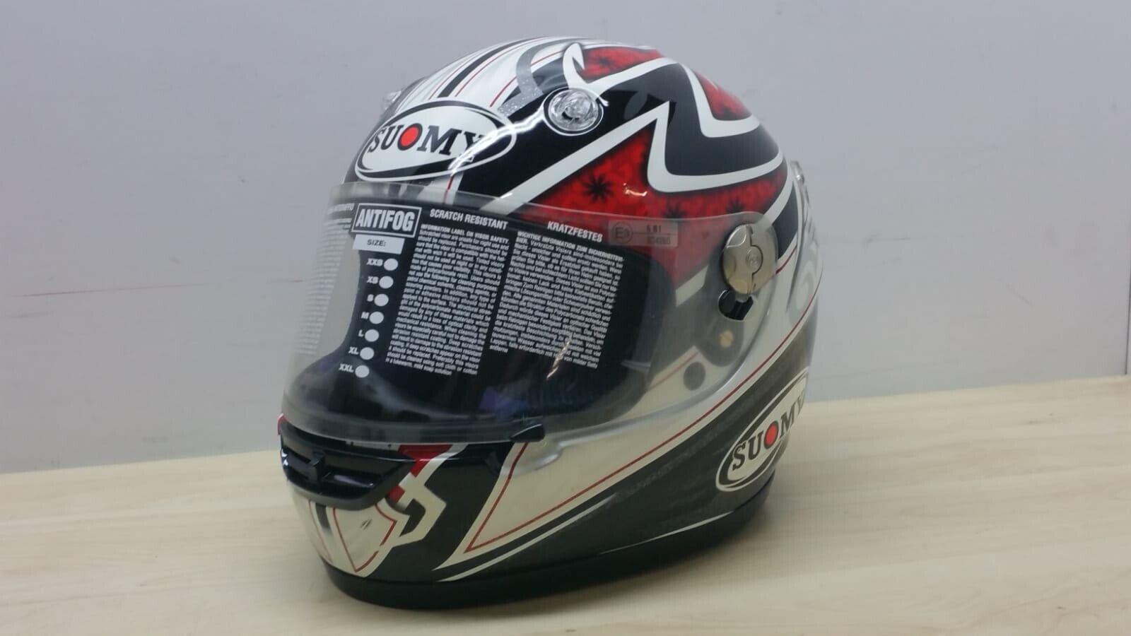 suomy casco integrale da moto suomy ece vandal pattern racing gear red tg. xs *12 - foto 4