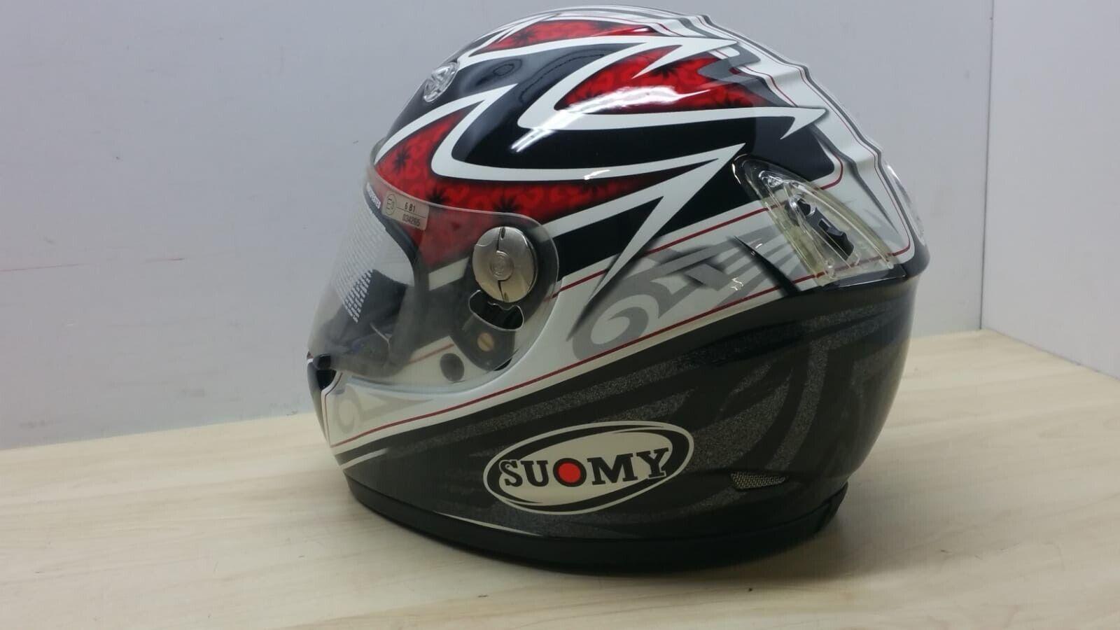 suomy casco integrale da moto suomy ece vandal pattern racing gear red tg. xs *12 - foto 5