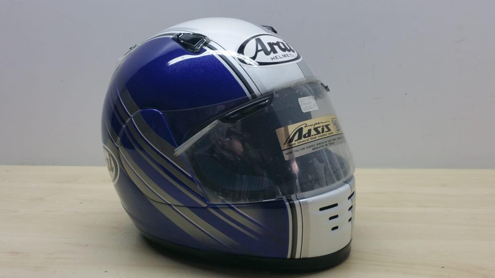  casco integrale da moto arai route-gt blu bianco lucido tg. l *23 - foto 1