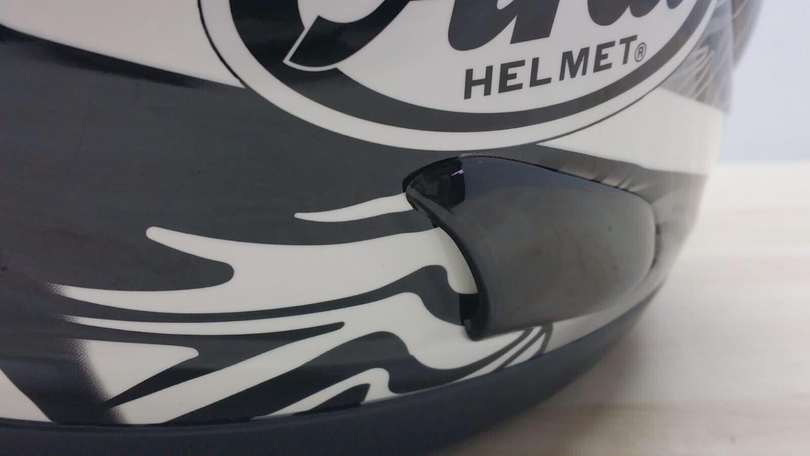  casco integrale da moto arai viper gt bianco nero lucido tg. l *27 - foto 6