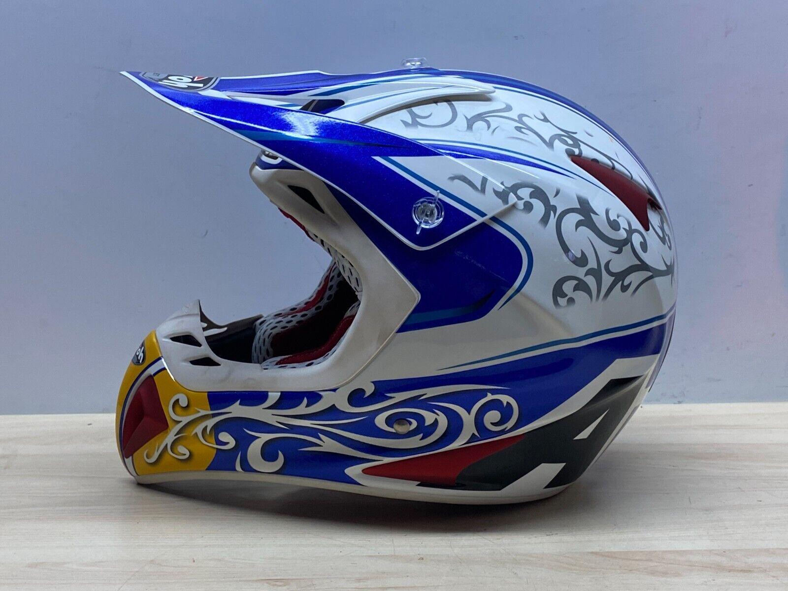 airoh casco fuoristrada motocross enduro airoh stelt mx1 blu bianco giallo tg. l 37 - foto 4