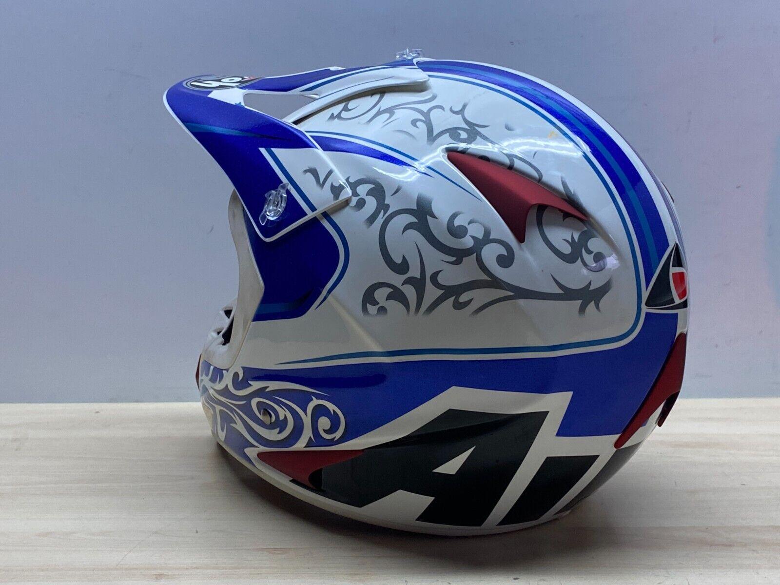 airoh casco fuoristrada motocross enduro airoh stelt mx1 blu bianco giallo tg. l 37 - foto 5