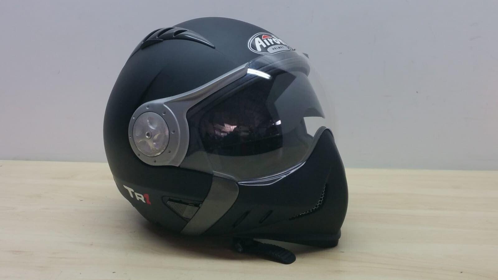  casco modulare da moto airoh helmet tr1 color nero opaco matt tg. s *40 - foto 1