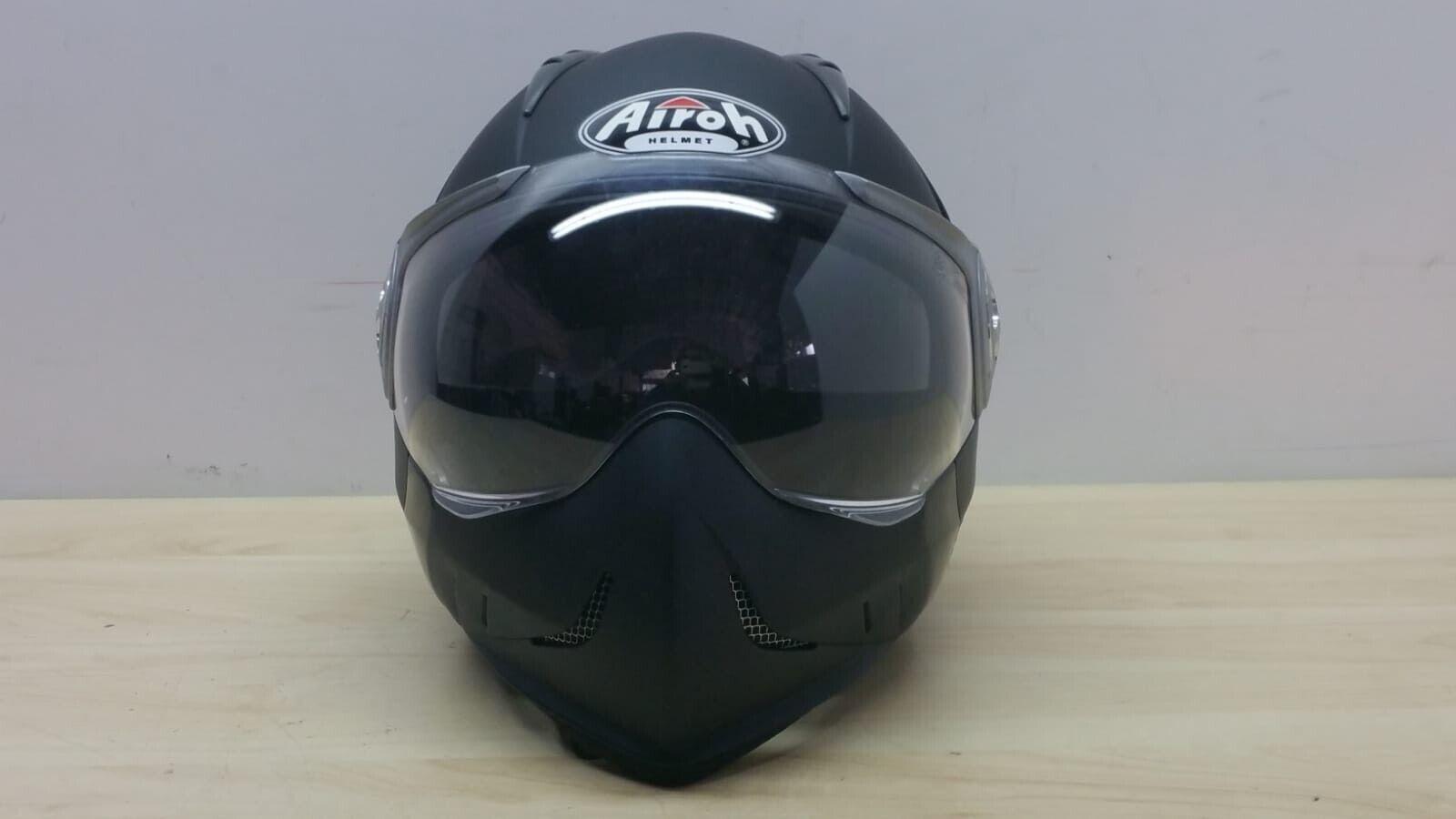  casco modulare da moto airoh helmet tr1 color nero opaco matt tg. s *40 - foto 3