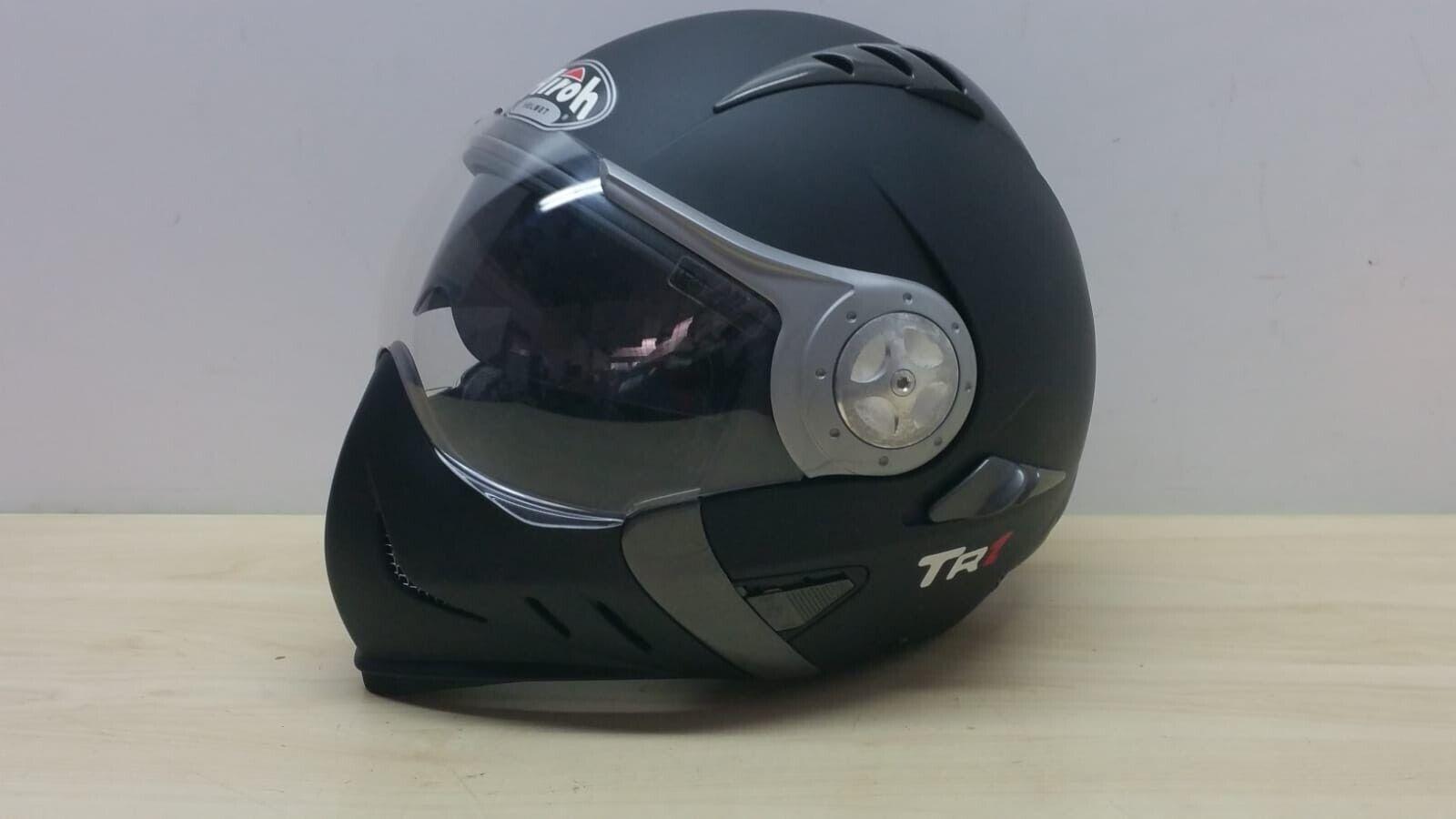  casco modulare da moto airoh helmet tr1 color nero opaco matt tg. s *40 - foto 5